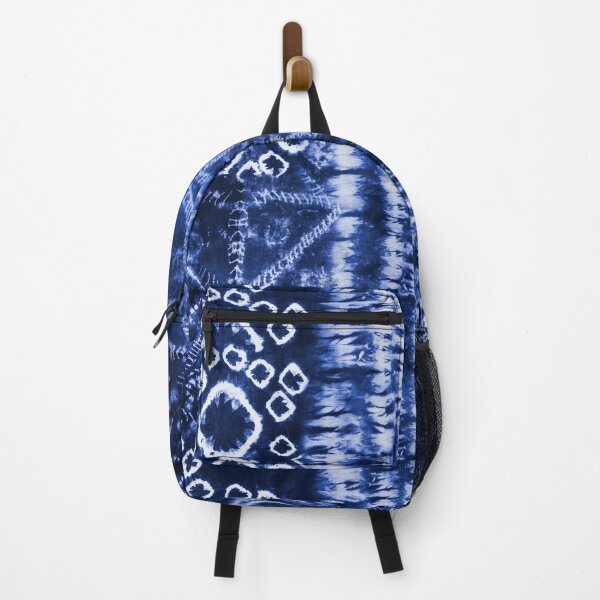 Item preview, Dark Blue Summer Tie Dye Batik Wax Tie Die Print designed and sold by paperandfrill.
