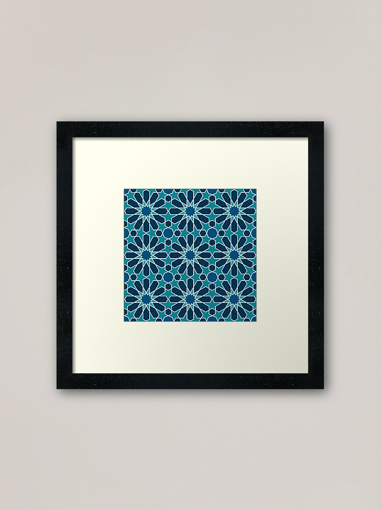Alternate view of Moroccan tiles 5 Framed Art Print
