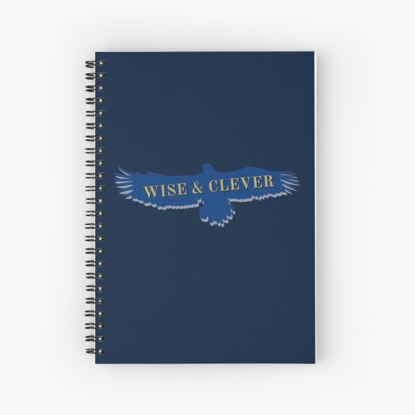 Blue Eagle Raven Flying Spiral Notebook