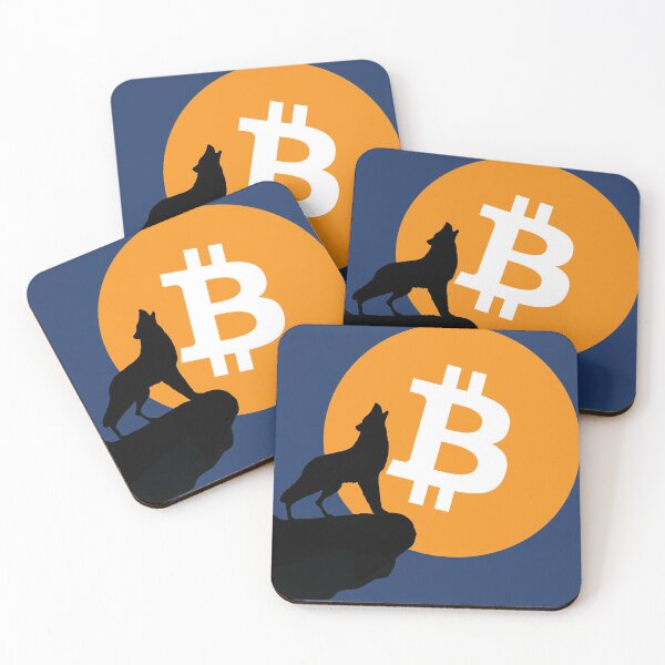 Item preview, Howling to the MOON (Bitcoin wolf) designed and sold by Rogervdb.