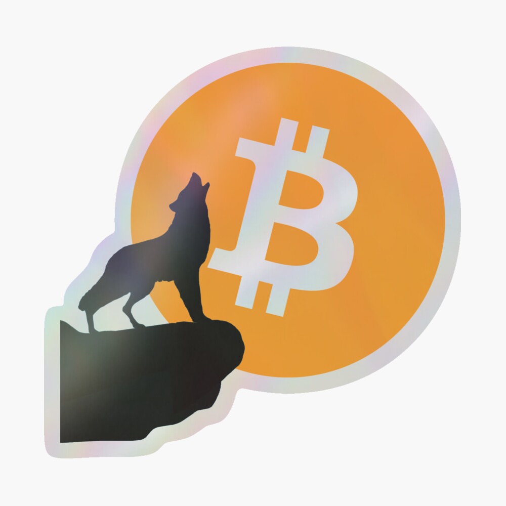 Howling to the MOON (Bitcoin wolf)