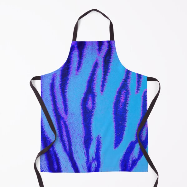 Item preview, Animal prints Tiger stripe faux print fur effect blue lilac purple design designed and sold by Julieford.