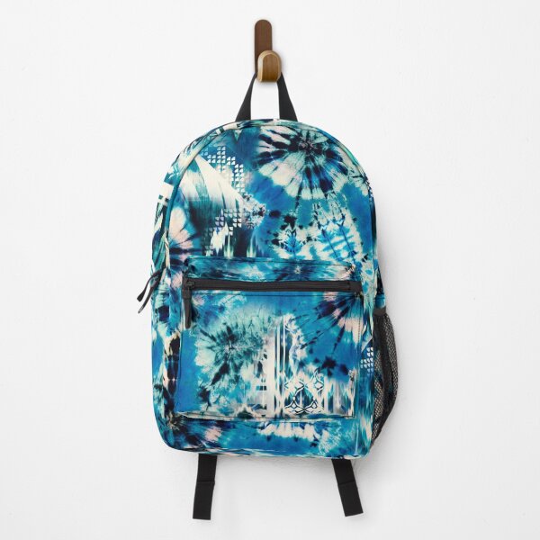 Item preview, Aqua Summer Tie Dye Batik Wax Tie Die Print designed and sold by paperandfrill.