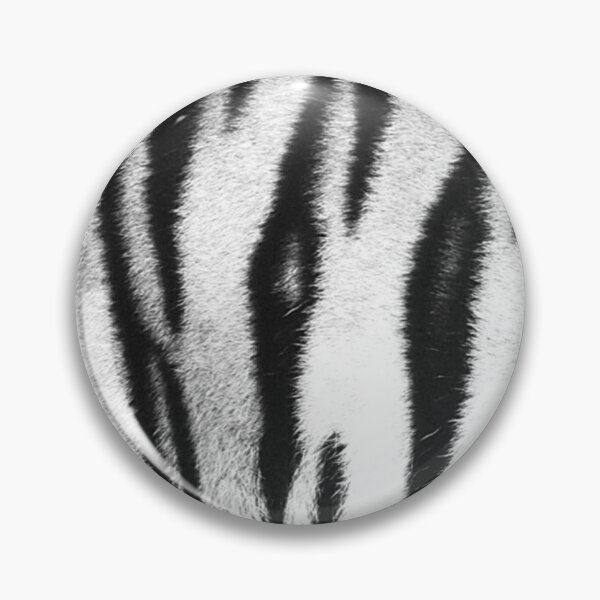 Item preview, Monochrome tiger fur print skin black and white faux fur print designed and sold by Julieford.