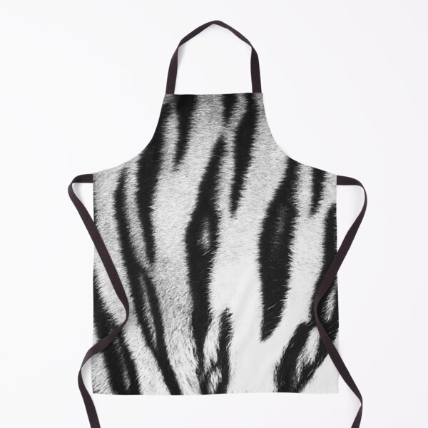 Item preview, Monochrome tiger fur print skin black and white faux fur print designed and sold by Julieford.