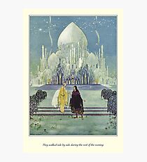 Old French Fairy Tales: They Walked Side by Side Fotodruck