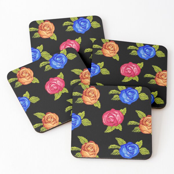 Item preview, Multi Rose on Black designed and sold by FranBail.