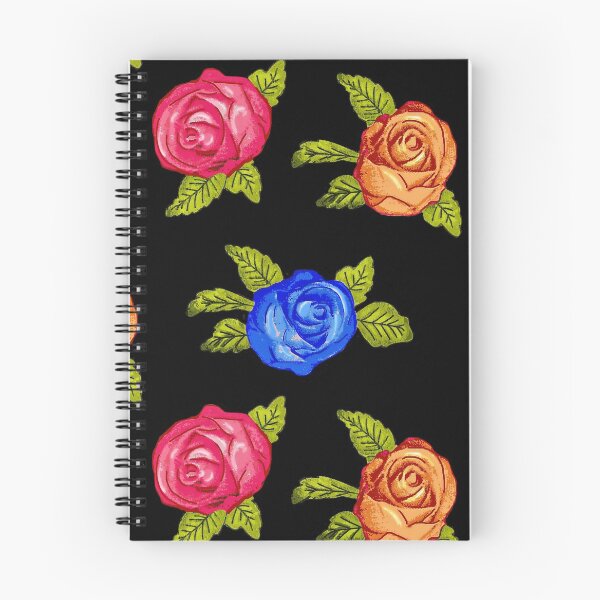Artikelvorschau, Multi Rose auf Schwarz entworfen und verkauft von FranBail.