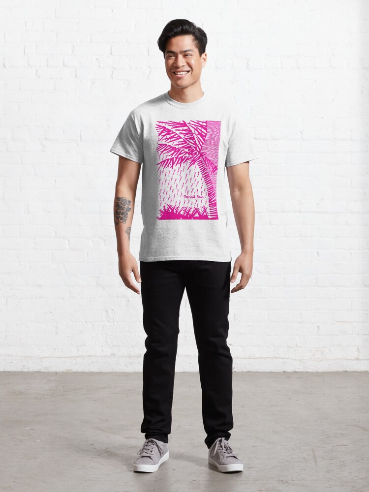 Alternate view of Tropical Rain Prime Magenta Classic T-Shirt