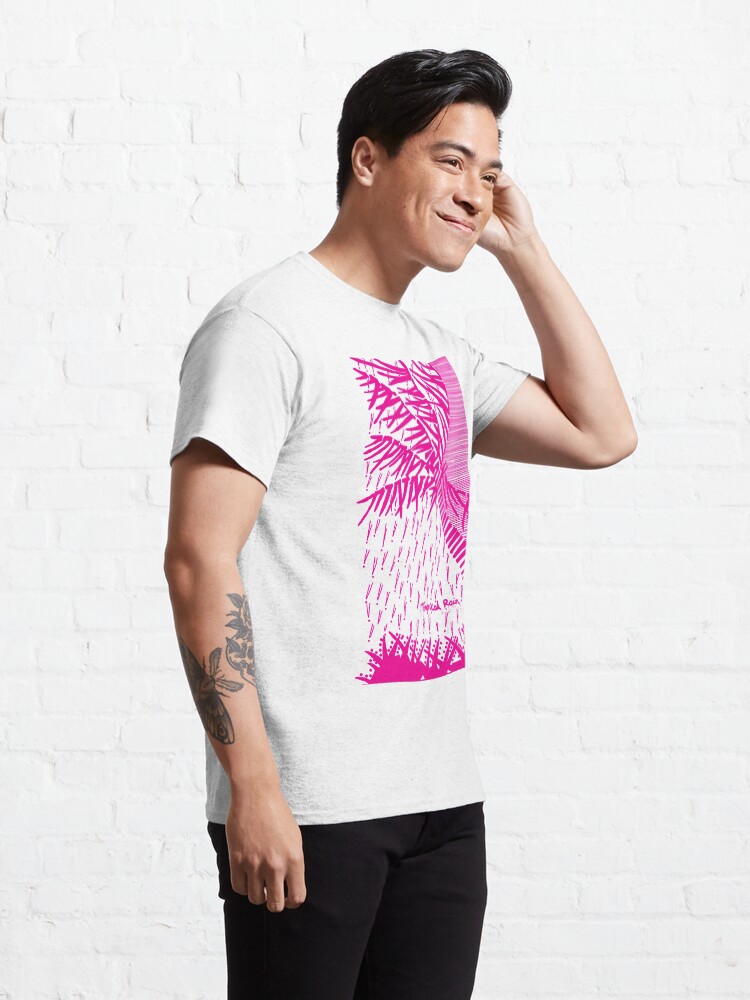 Alternate view of Tropical Rain Prime Magenta Classic T-Shirt