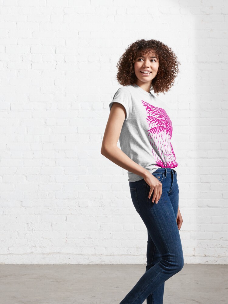Alternate view of Tropical Rain Prime Magenta Classic T-Shirt