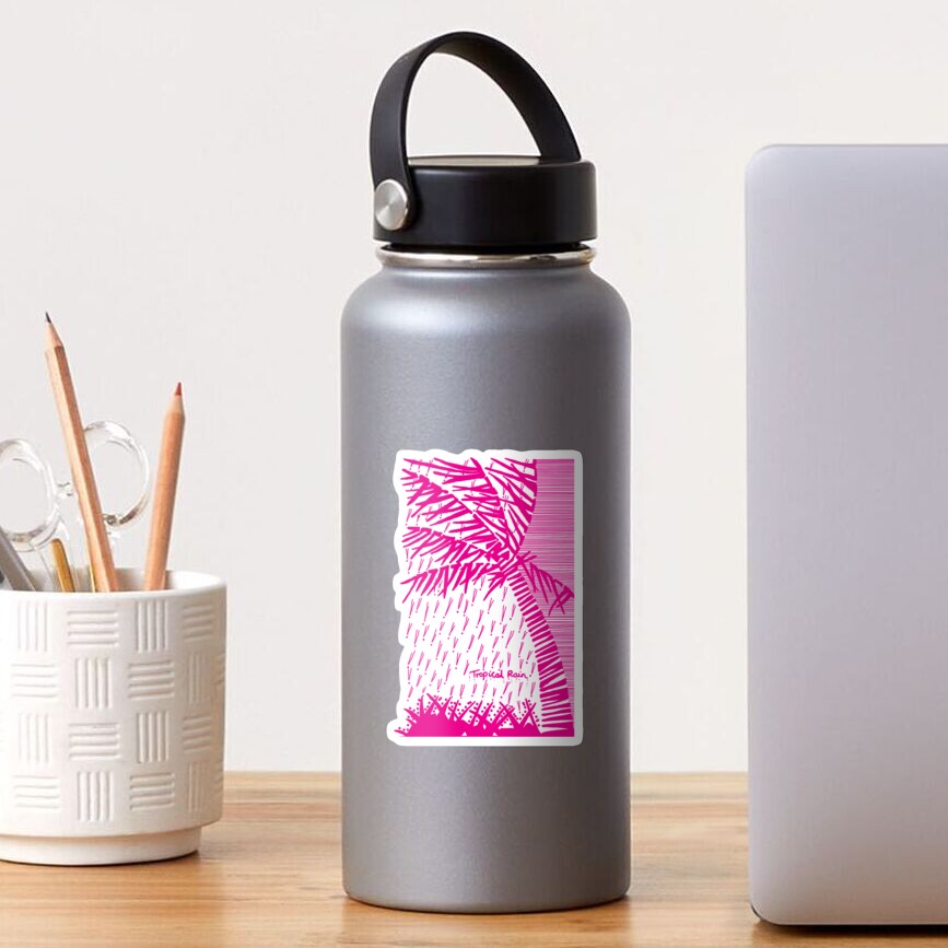 Tropical Rain Prime Magenta Sticker