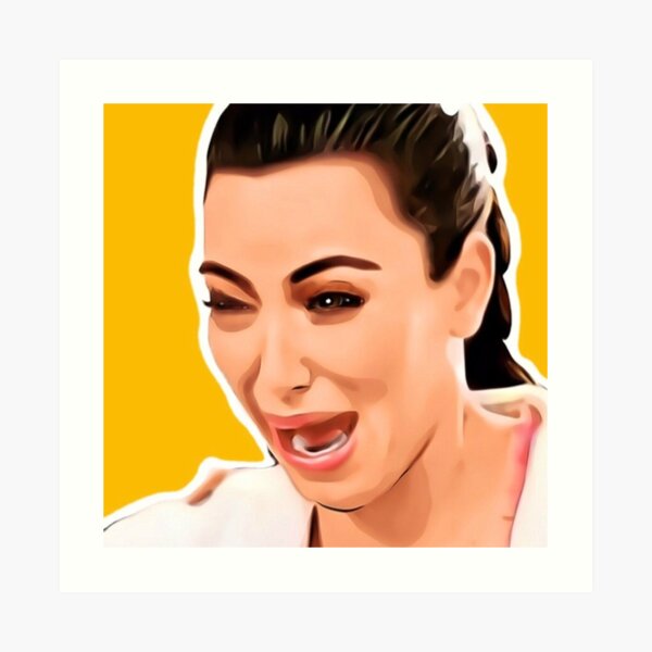 Kim Kardashian Crying Meme Art Print For Sale By Alexiasimoes6 Redbubble