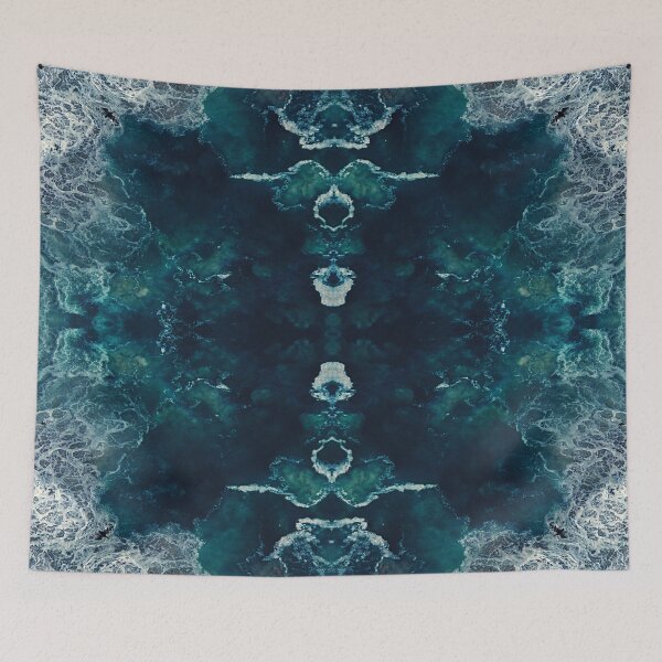 Item preview, Symmetry Image of Ocean Bubble Waves designed and sold by patternprint1.