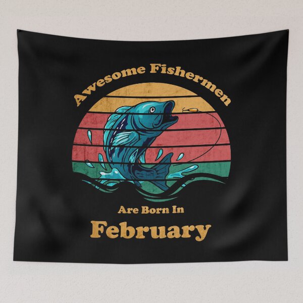 Item preview, Fishing Log Book Awesome Fisherman Are Born In February designed and sold by Thedoode.