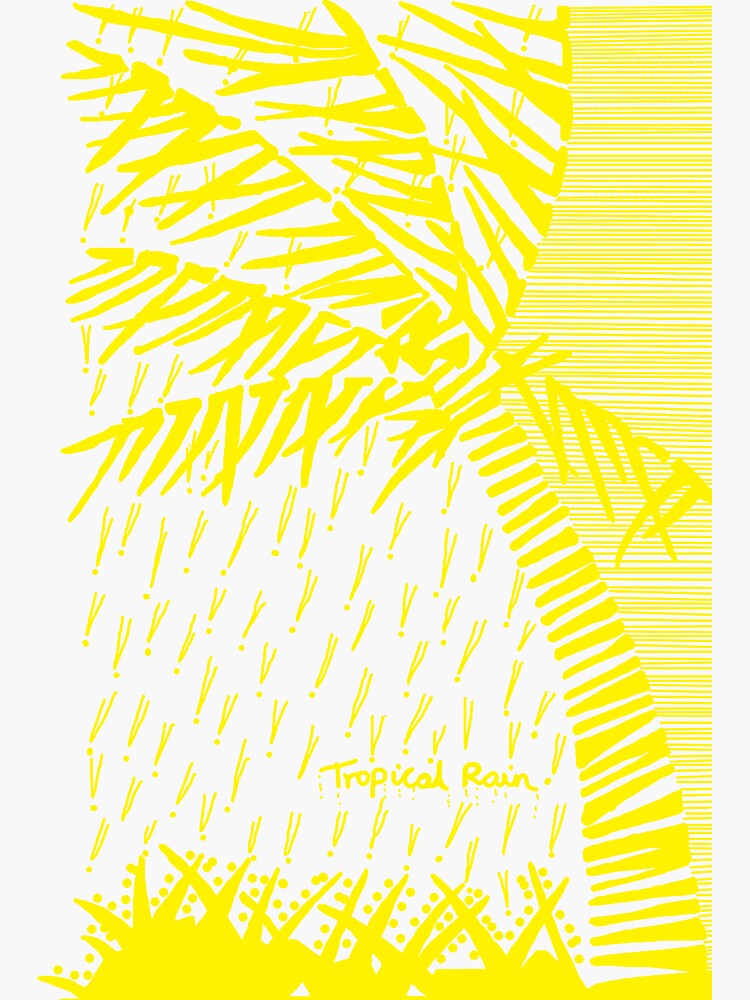 Tropical Rain Prime Yellow by hoxtonboy