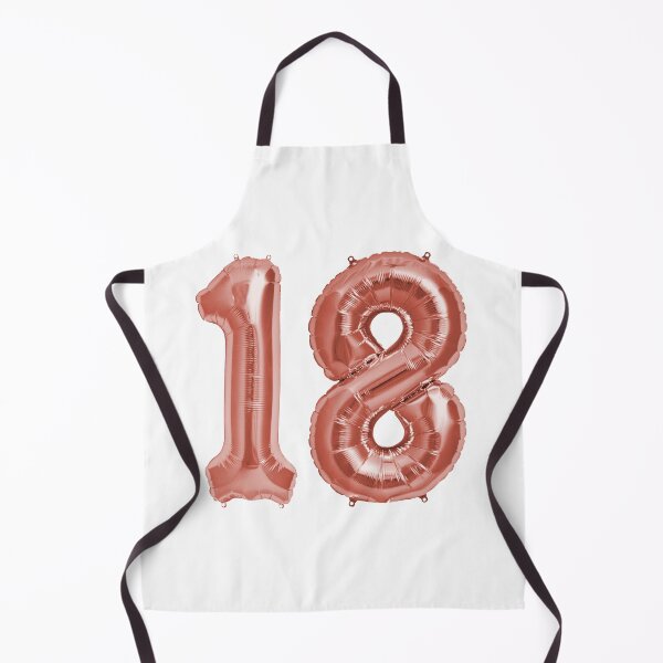 Item preview, Rose Gold 18th Birthday Metallic Helium Balloons Numbers designed and sold by Birthdates.