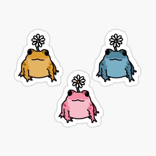Daisy Frog Sticker Pack Sticker