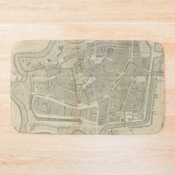 Item preview, Vintage Leeuwarden Netherlands Map (1846) designed and sold by BravuraMedia.