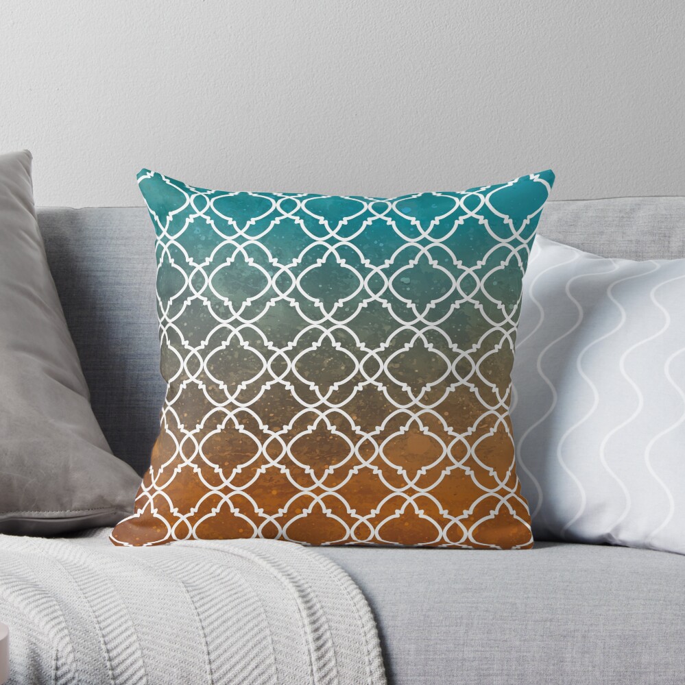 Moroccan 8 Throw Pillow