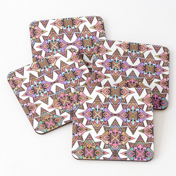 Item preview,  Geometric Tribal Tile - Bright Colourful Color Palette designed and sold by Sketchbook Designs.