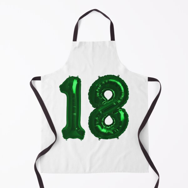 Item preview, Bright Green 18th Birthday Metallic Helium Balloons Numbers designed and sold by Birthdates.