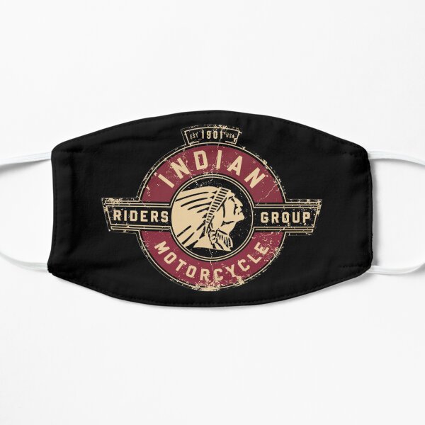 Indian Motorcycle EST. 1901 Vintage Riders Logo distressed motorcycle USA Mask