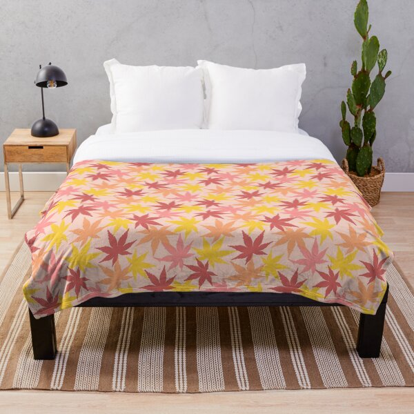 Item preview, momiji Autumn Japanese maple leaf  pattern  designed and sold by nutmegfairy.