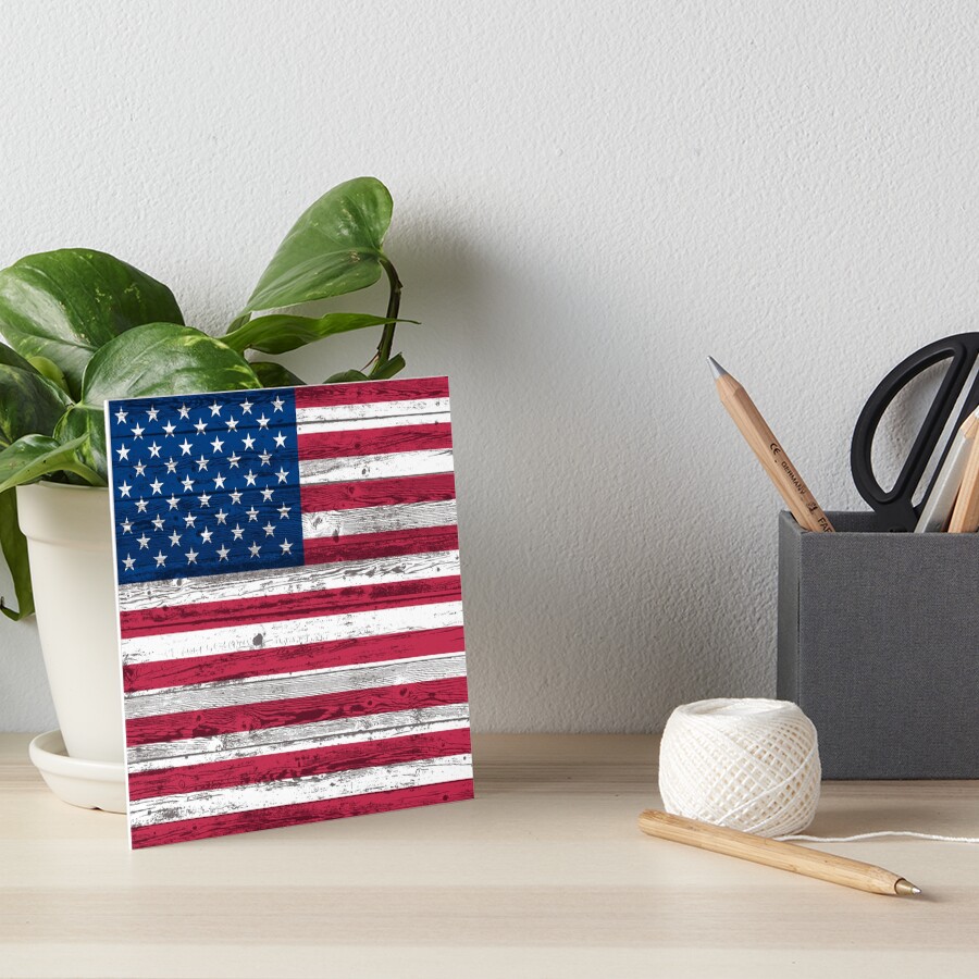 USA flag Art Board Print