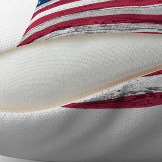 Alternate view of USA flag Throw Pillow