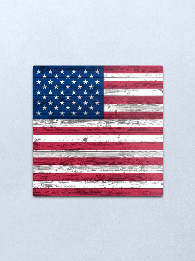 Alternate view of USA flag Metal Print