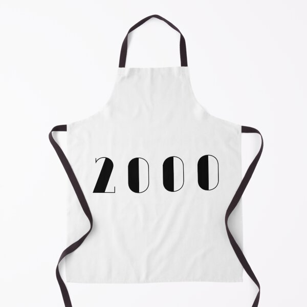 Artikelvorschau, Vintage Geburtstag 2000 schwarze Zahlen Typografie Geburtsdatum entworfen und verkauft von Birthdates.