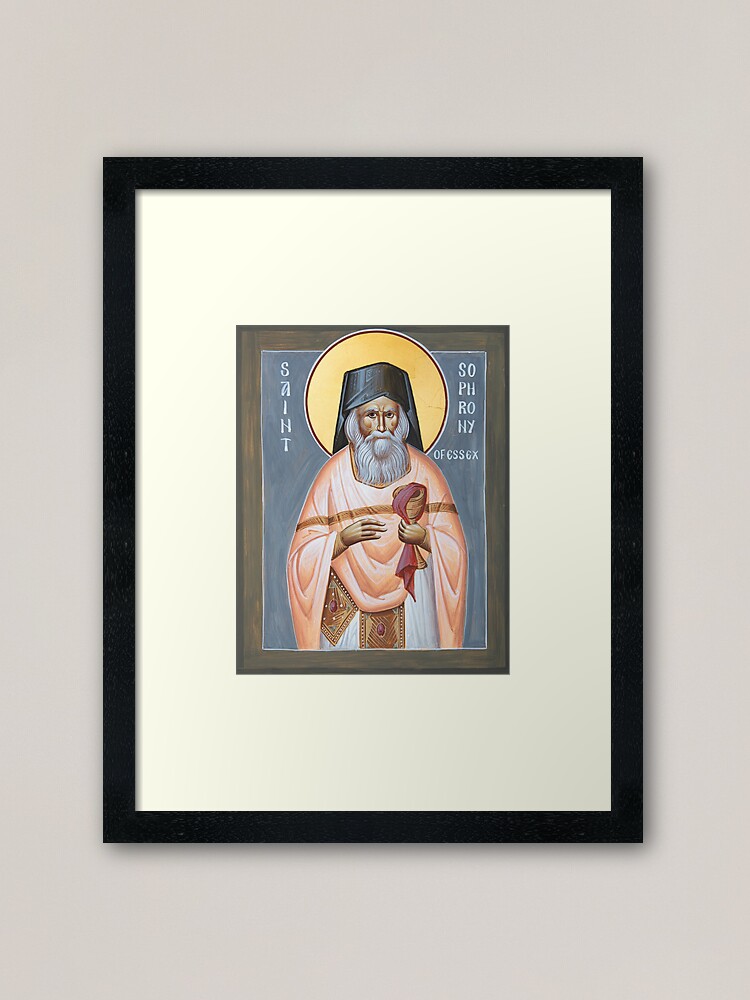 Alternate view of St Sophrony of Essex Framed Art Print