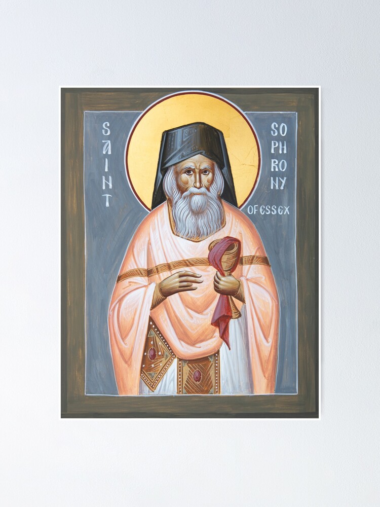 Alternate view of St Sophrony of Essex Poster
