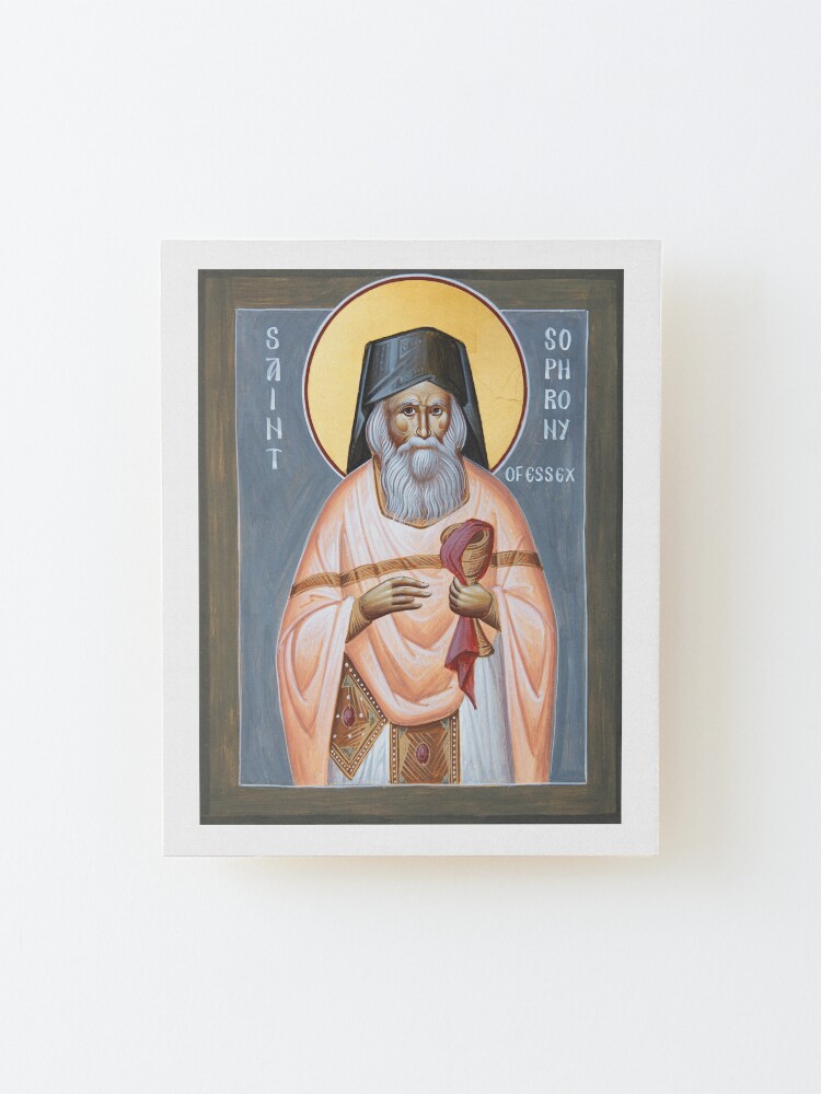 Alternate view of St Sophrony of Essex Mounted Print