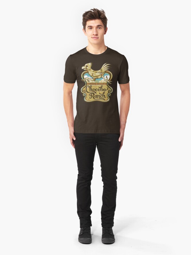 Alternate view of Choco Billy's Chocobo Ranch Slim Fit T-Shirt