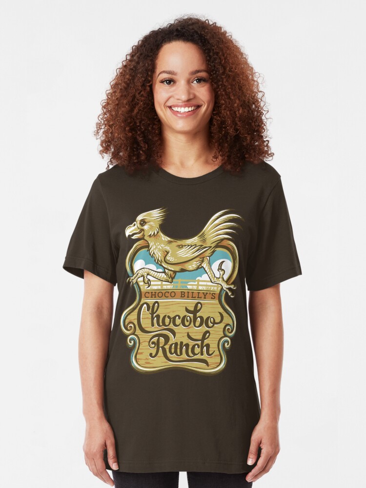 Alternate view of Choco Billy's Chocobo Ranch Slim Fit T-Shirt