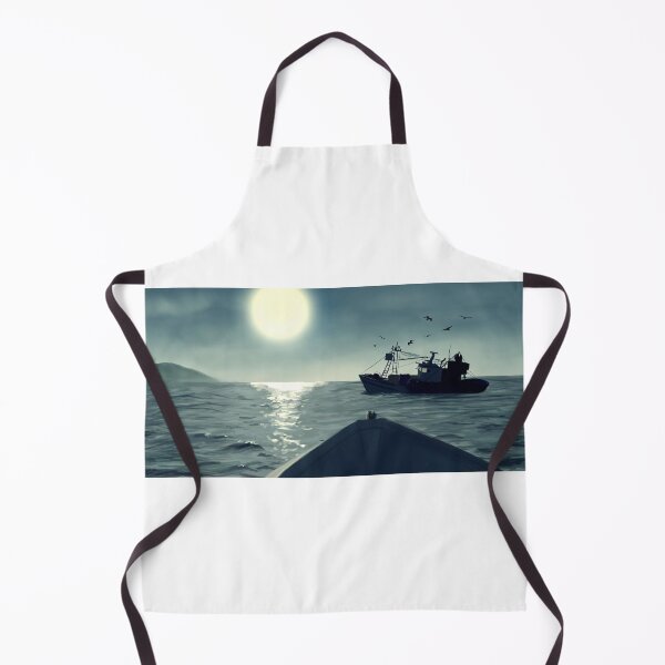 Item preview, a fishing boat in the sea designed and sold by khamaily.