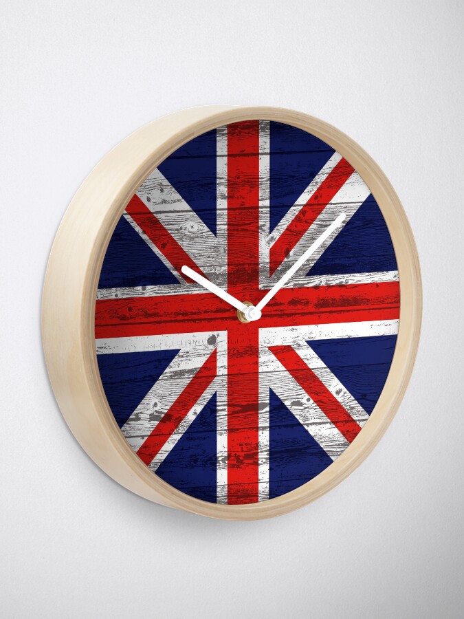 Alternate view of Union Jack flag Clock