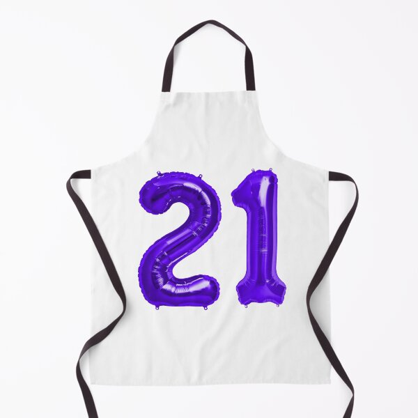 Item preview, Purple 21st Birthday Metallic Helium Balloons Numbers designed and sold by Birthdates.