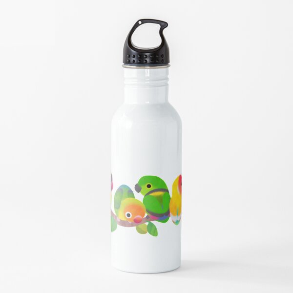 Lovebird - dark Water Bottle