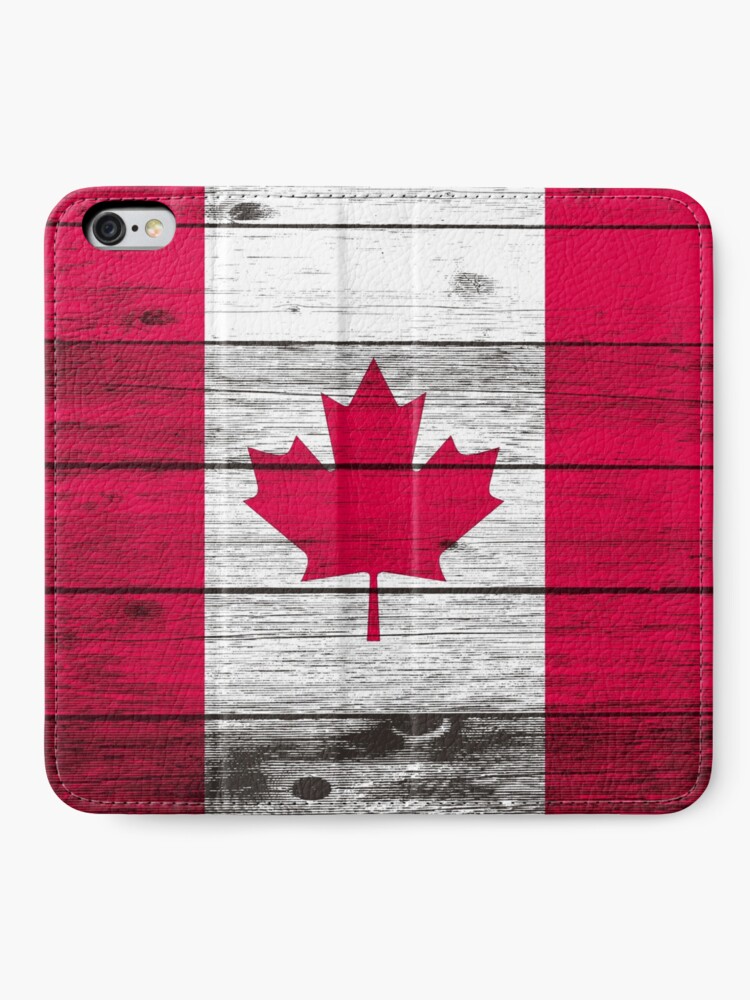 Alternate view of Canadian flag iPhone Wallet