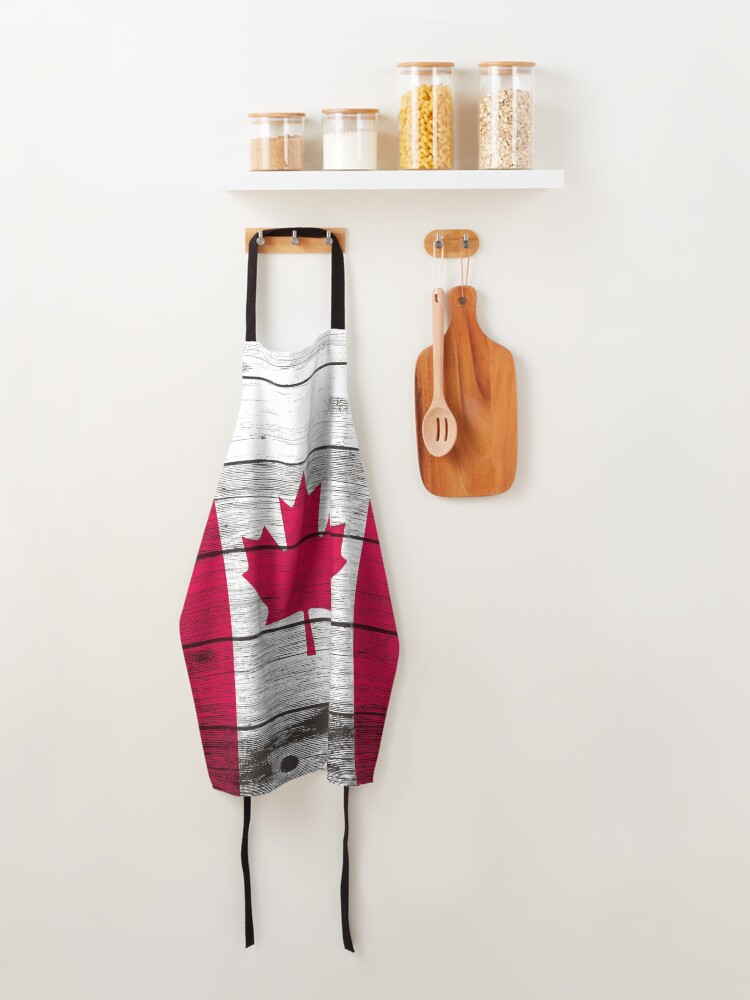 Alternate view of Canadian flag Apron