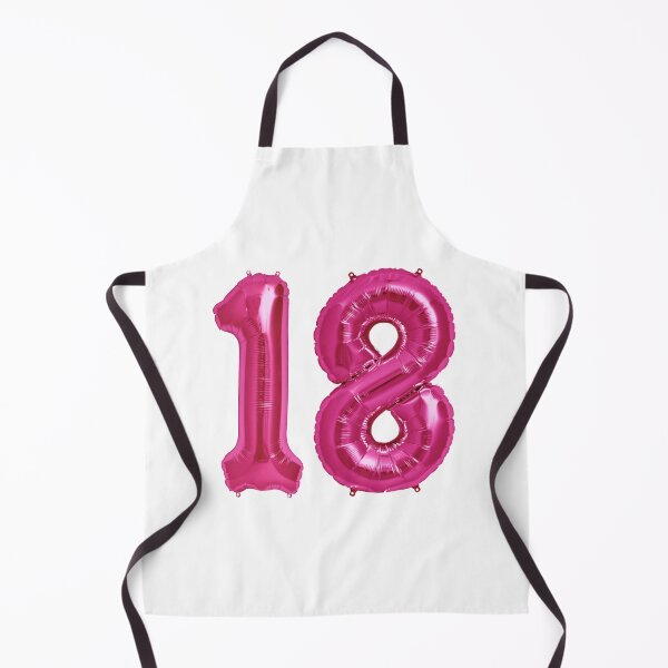 Item preview, Hot Pink 18th Birthday Metallic Helium Balloons Numbers designed and sold by Birthdates.