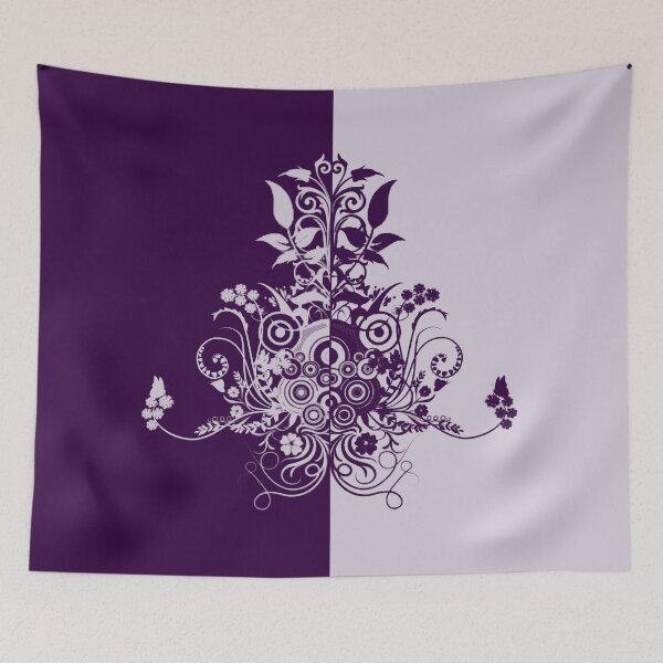 Item preview, Dual color purple swirly designed and sold by Anteia.
