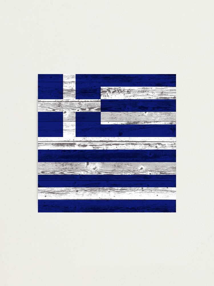 Alternate view of Greece flag Photographic Print