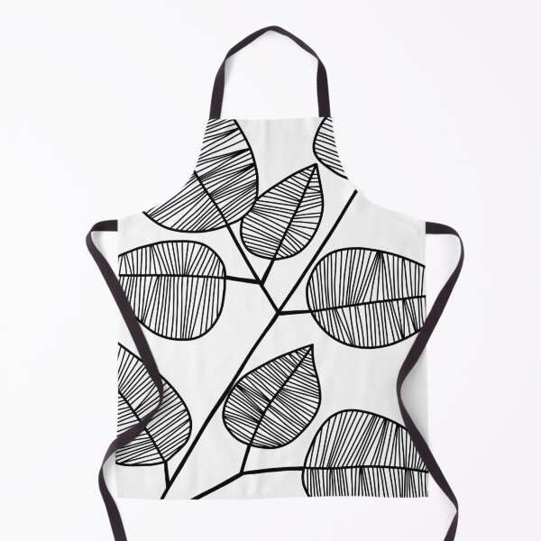 Item preview, Botanical Line Art Drawing - Bold Leaves designed and sold by Melody Watson.