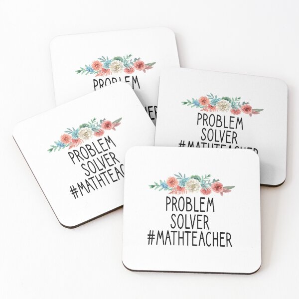Item preview, Problem Solver #MathTeacher / Math Gifts Mathematician / Math Teacher/ Math Teacher Gift for Math Student :/ funny Math / floral style idea design designed and sold by Chamssou.