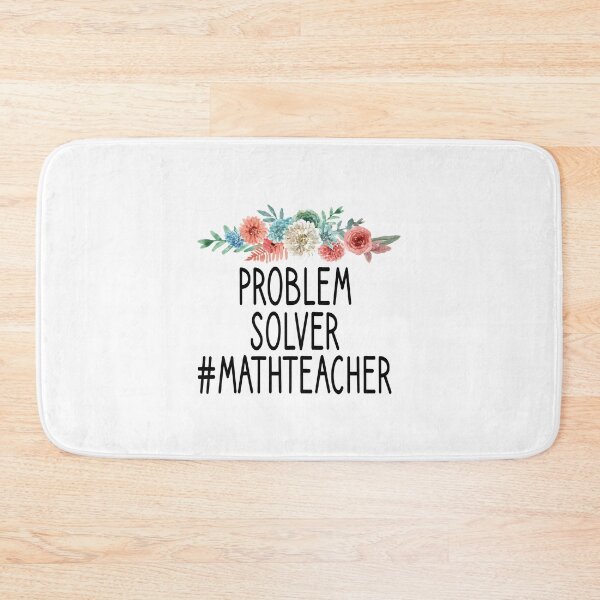 Item preview, Problem Solver #MathTeacher / Math Gifts Mathematician / Math Teacher/ Math Teacher Gift for Math Student :/ funny Math / floral style idea design designed and sold by Chamssou.