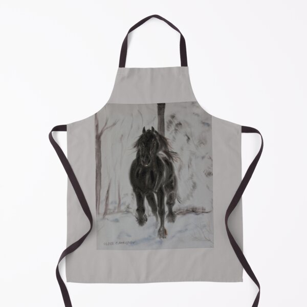Item preview, Friesan horse in winter designed and sold by Kunst-Grafik .